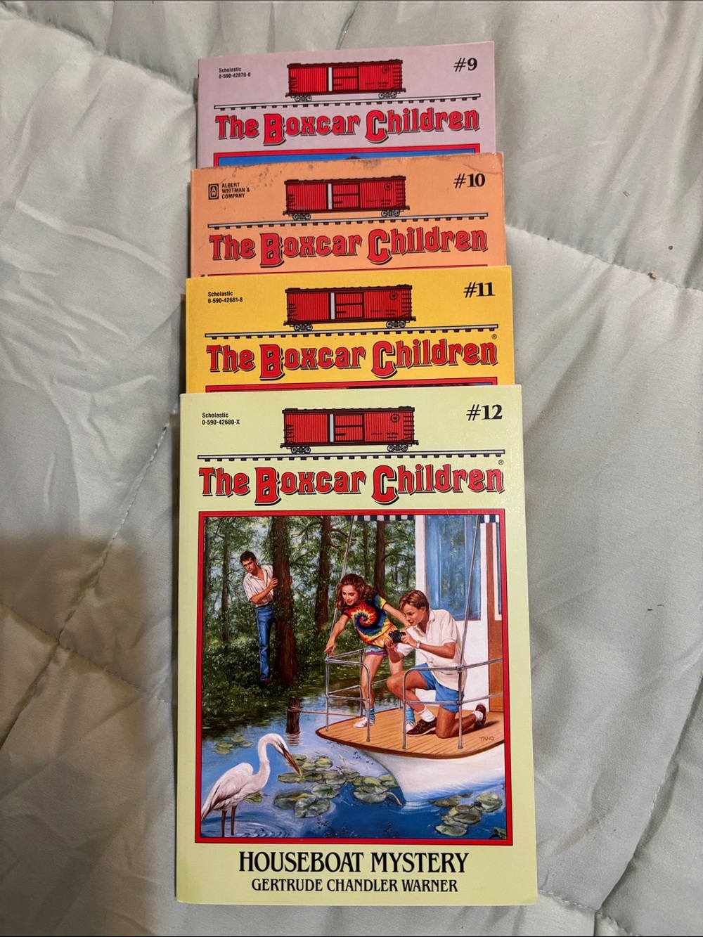 Scholastic The Boxcar Children Paperback Set — Yellow, Orange, Pink, Cream
